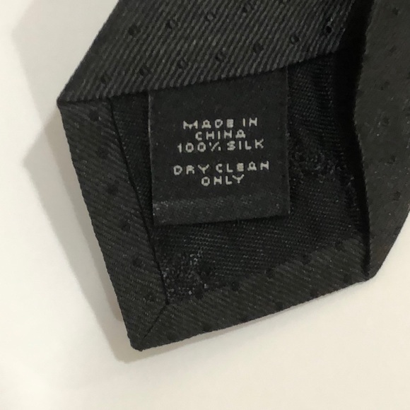 EXPRESS MEN’s TIE BLACK 100% SILK - Picture 6 of 6